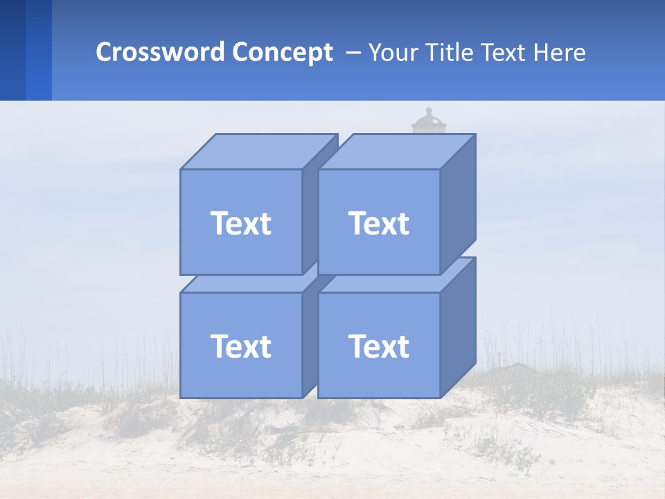 Coast White Caucasian PowerPoint Template