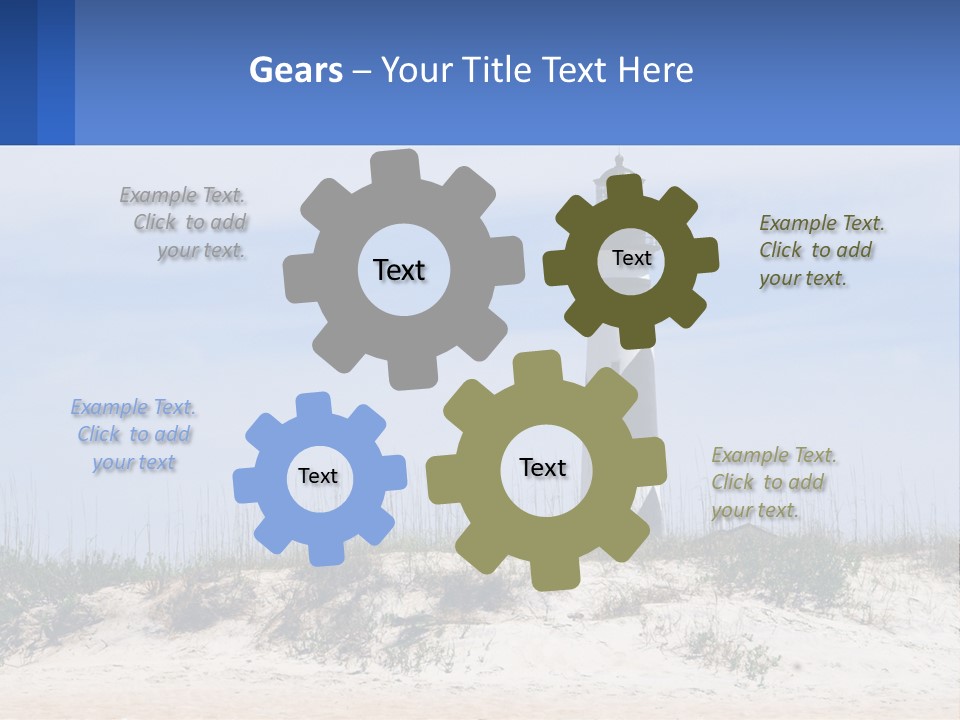 Coast White Caucasian PowerPoint Template