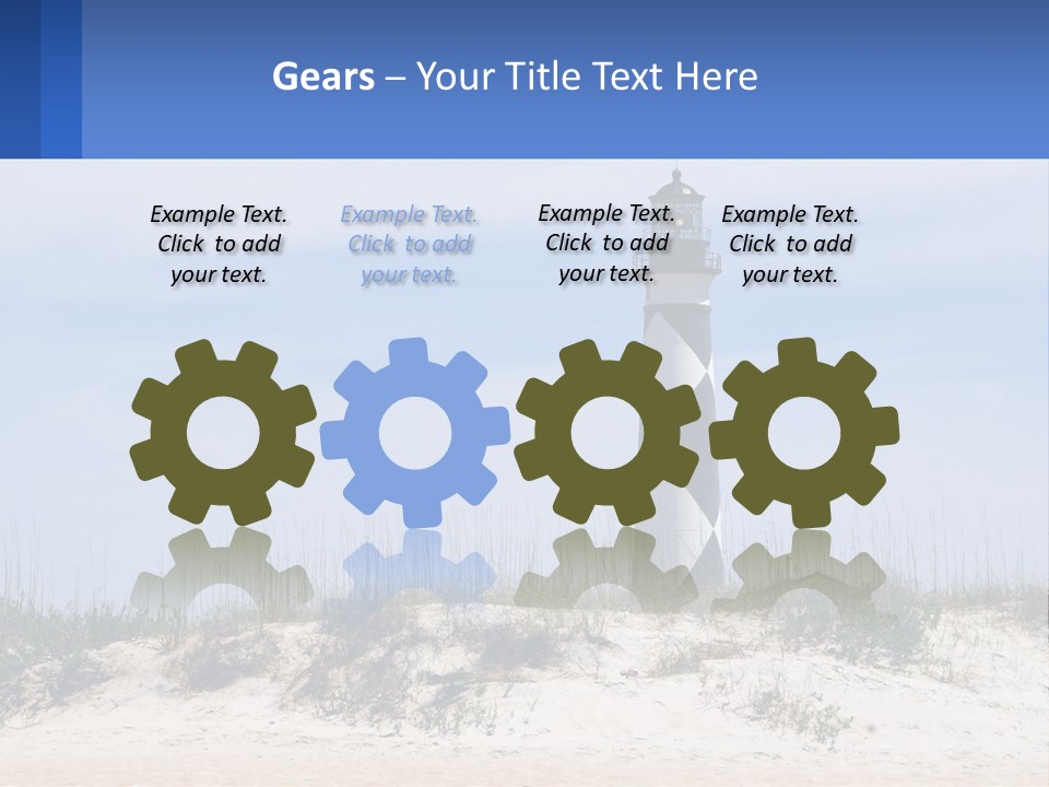 Coast White Caucasian PowerPoint Template