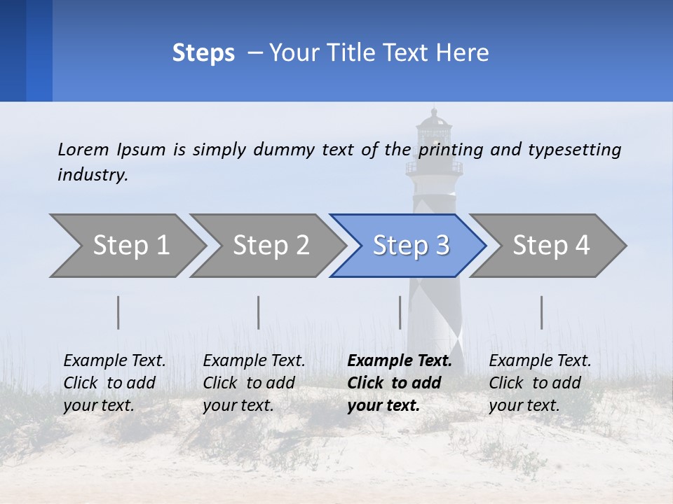 Coast White Caucasian PowerPoint Template