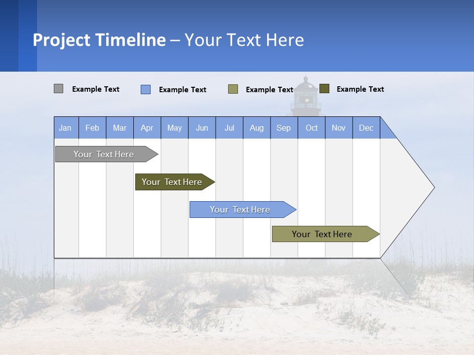 Coast White Caucasian PowerPoint Template