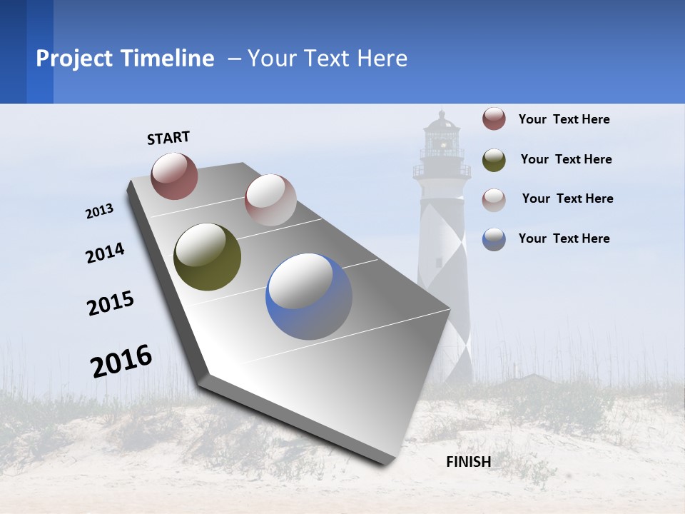 Coast White Caucasian PowerPoint Template