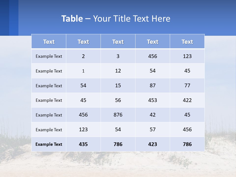 Coast White Caucasian PowerPoint Template