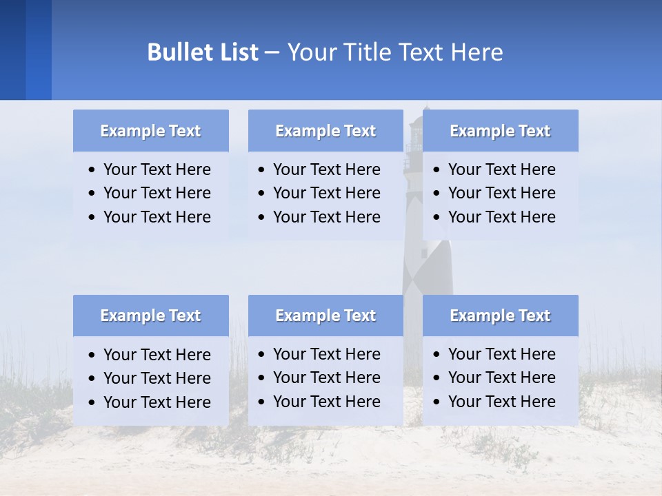 Coast White Caucasian PowerPoint Template