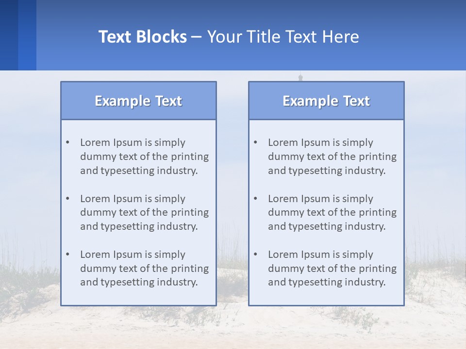 Coast White Caucasian PowerPoint Template