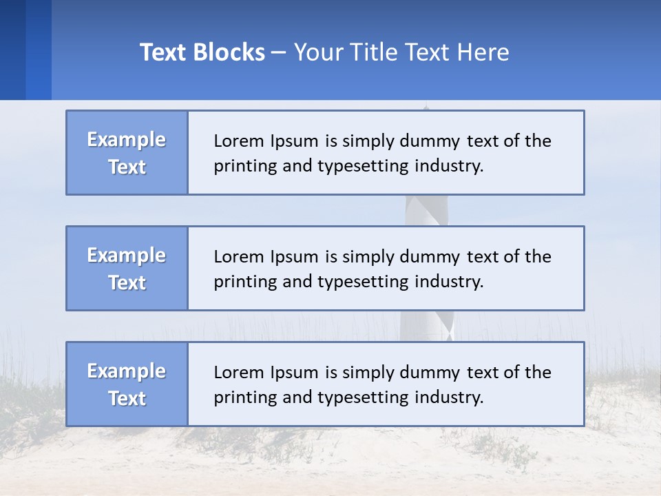 Coast White Caucasian PowerPoint Template