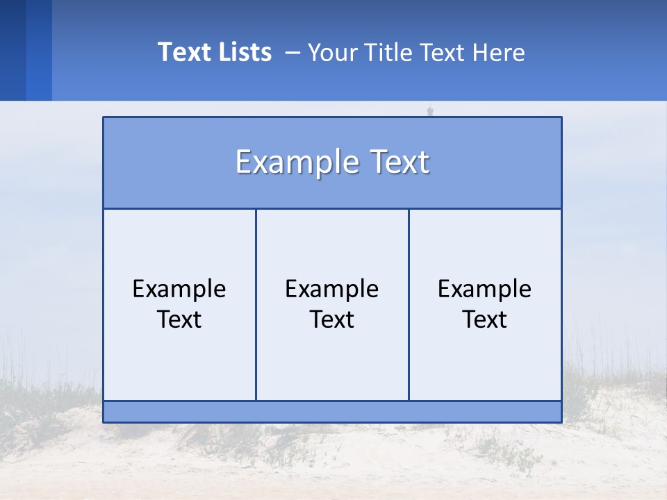 Coast White Caucasian PowerPoint Template