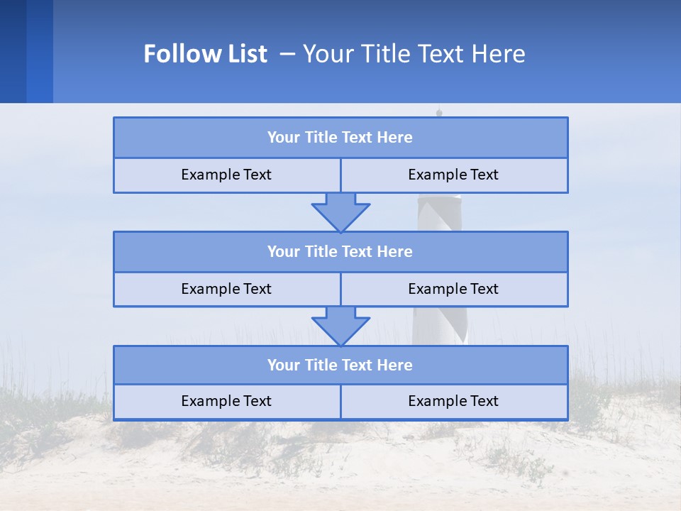 Coast White Caucasian PowerPoint Template