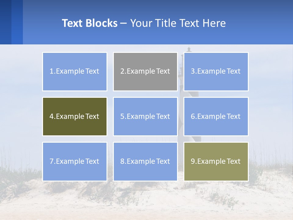 Coast White Caucasian PowerPoint Template