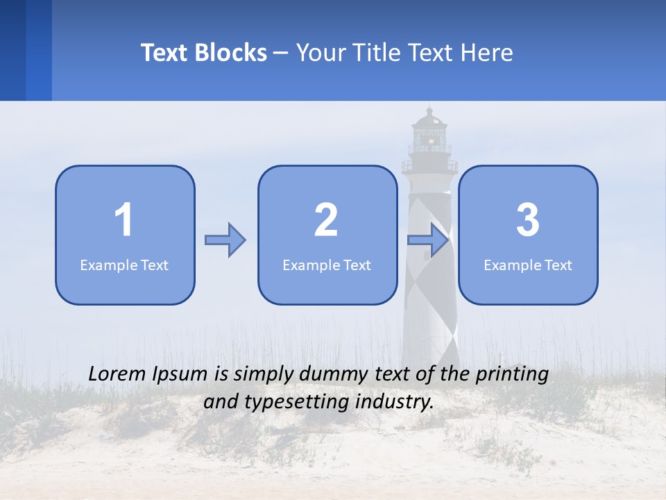 Coast White Caucasian PowerPoint Template