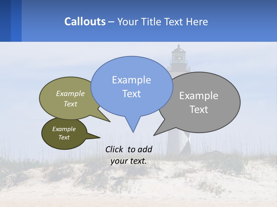 Coast White Caucasian PowerPoint Template