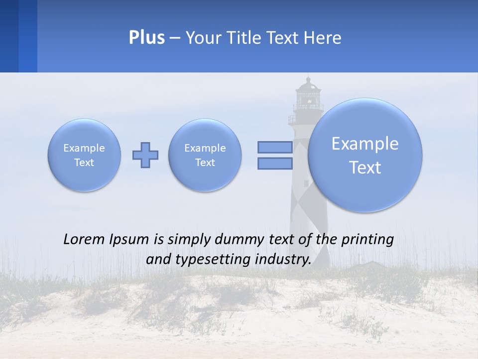 Coast White Caucasian PowerPoint Template