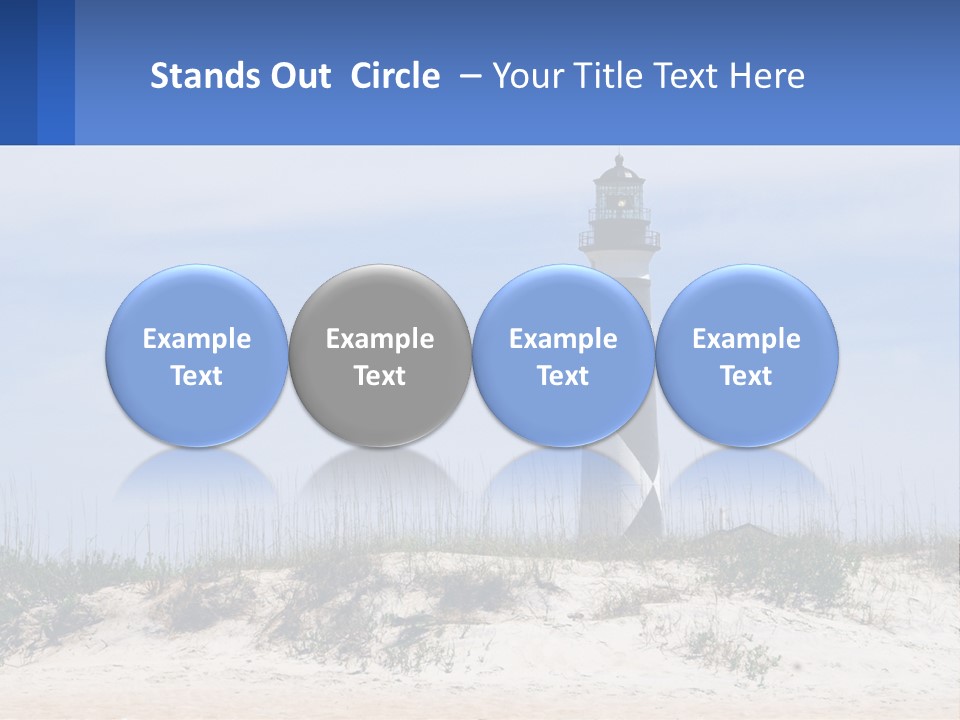 Coast White Caucasian PowerPoint Template