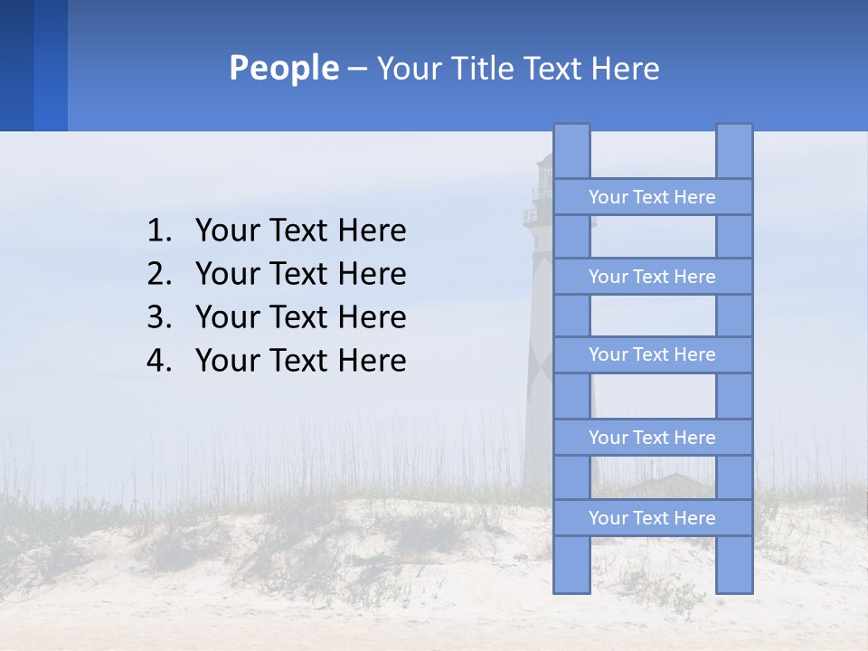 Coast White Caucasian PowerPoint Template