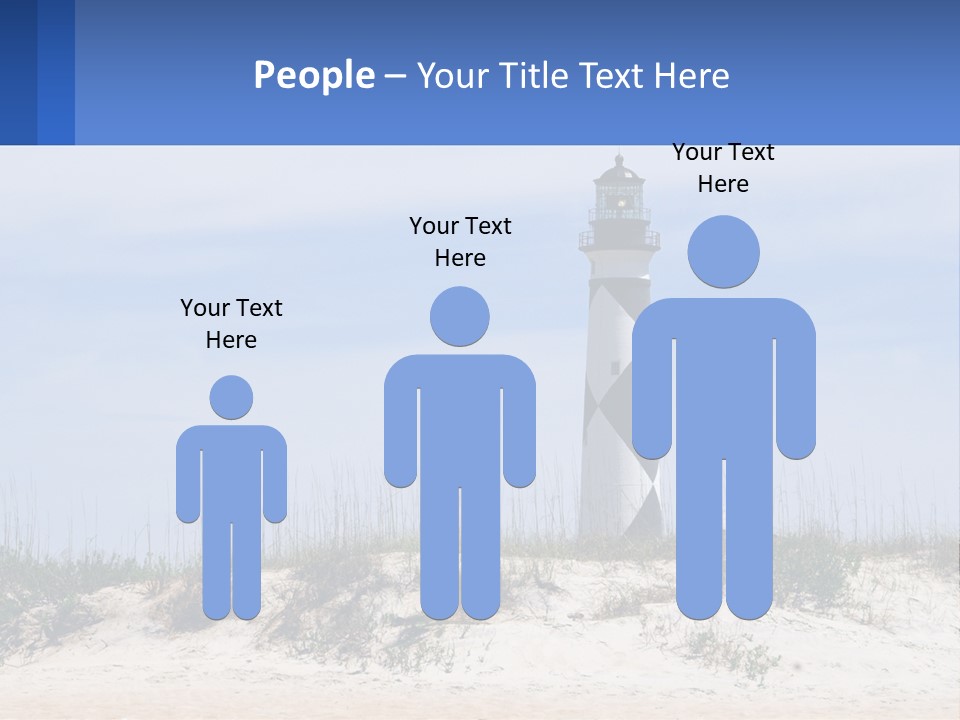 Coast White Caucasian PowerPoint Template