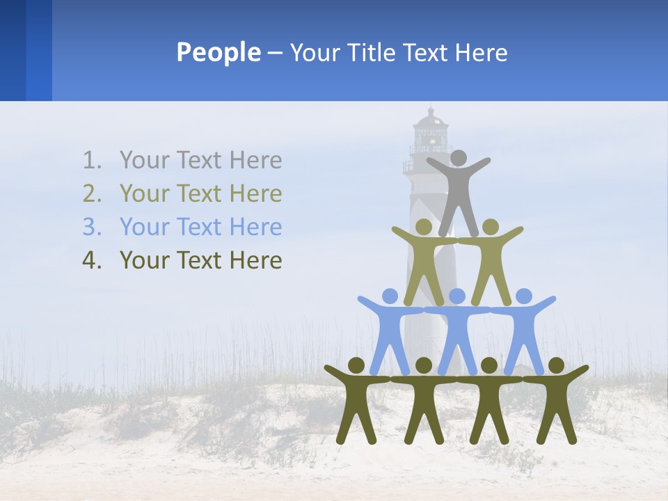 Coast White Caucasian PowerPoint Template