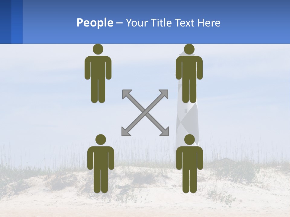 Coast White Caucasian PowerPoint Template