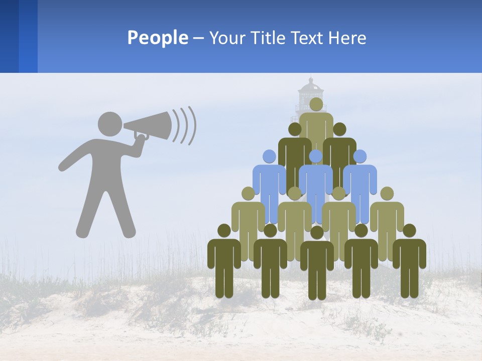 Coast White Caucasian PowerPoint Template