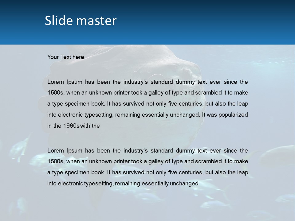 Ocean Portrait Water PowerPoint Template