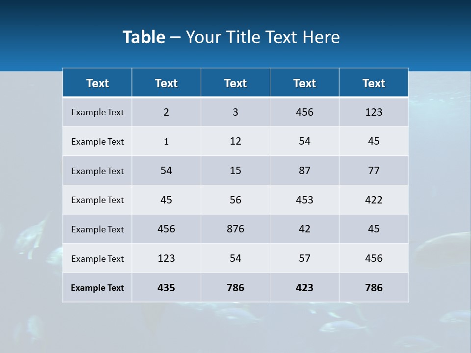 Ocean Portrait Water PowerPoint Template