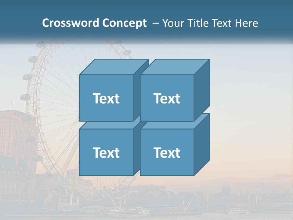 Lifestyle Calm Water PowerPoint Template