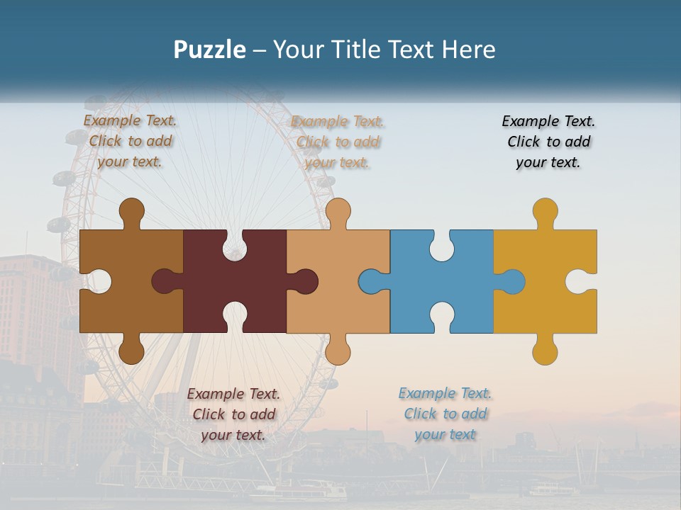 Lifestyle Calm Water PowerPoint Template