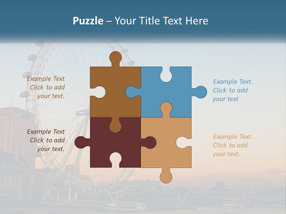 Lifestyle Calm Water PowerPoint Template