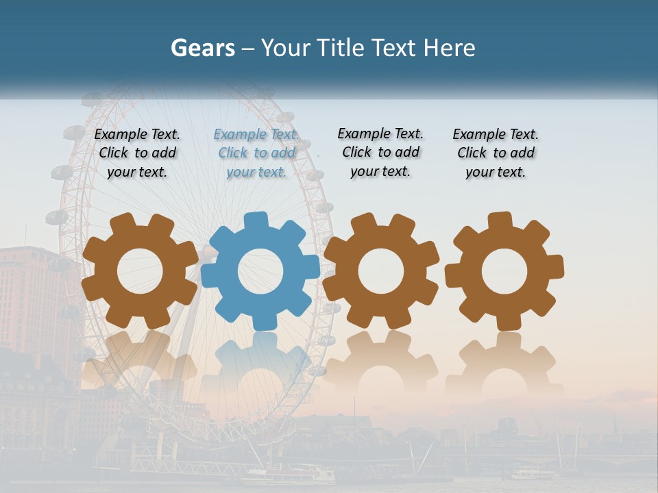 Lifestyle Calm Water PowerPoint Template