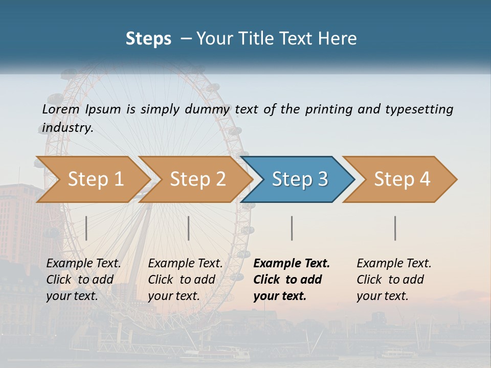 Lifestyle Calm Water PowerPoint Template