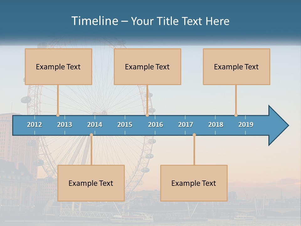 Lifestyle Calm Water PowerPoint Template