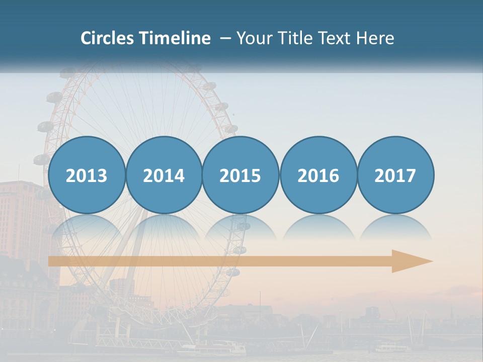 Lifestyle Calm Water PowerPoint Template