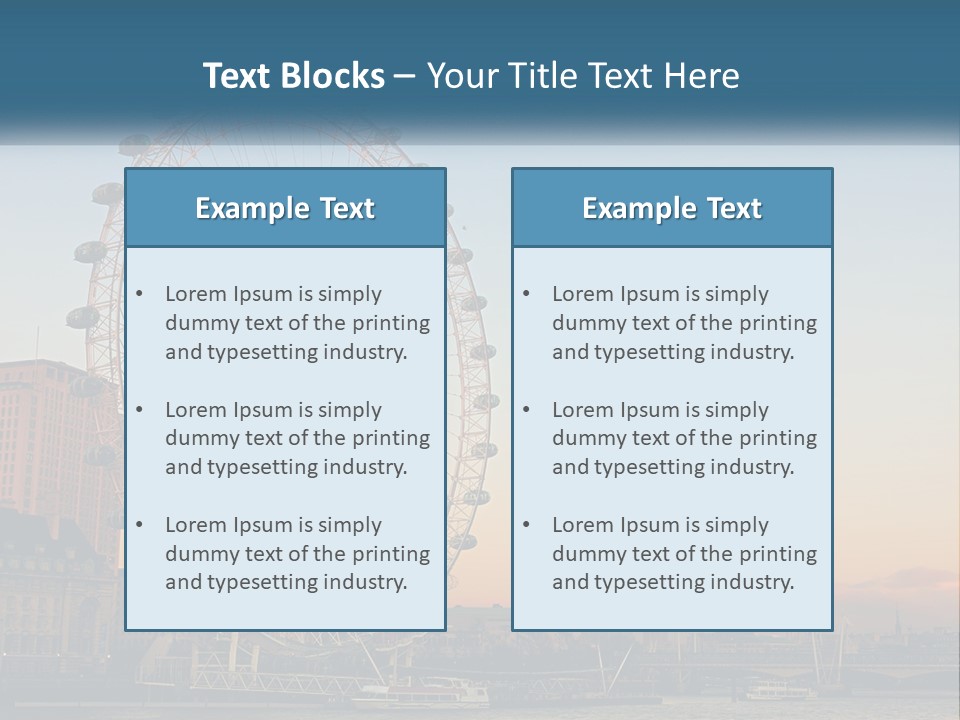 Lifestyle Calm Water PowerPoint Template