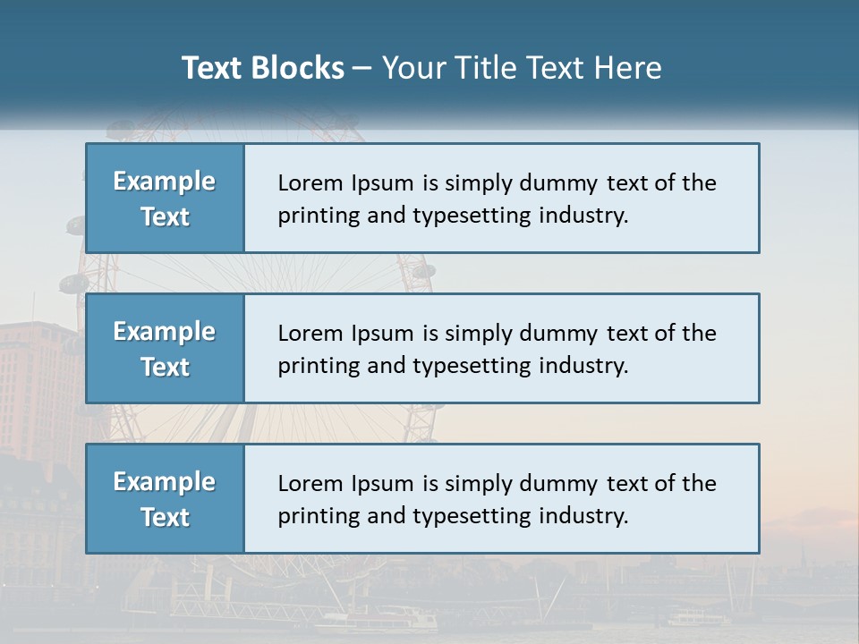 Lifestyle Calm Water PowerPoint Template