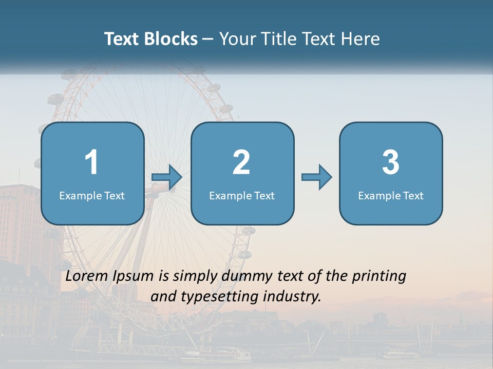 Lifestyle Calm Water PowerPoint Template