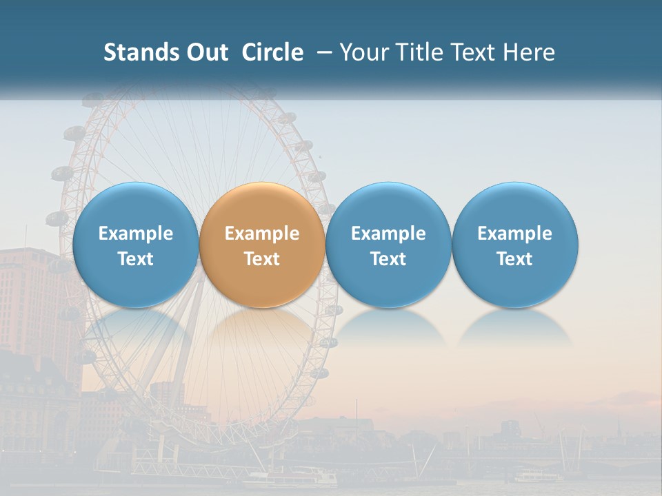 Lifestyle Calm Water PowerPoint Template