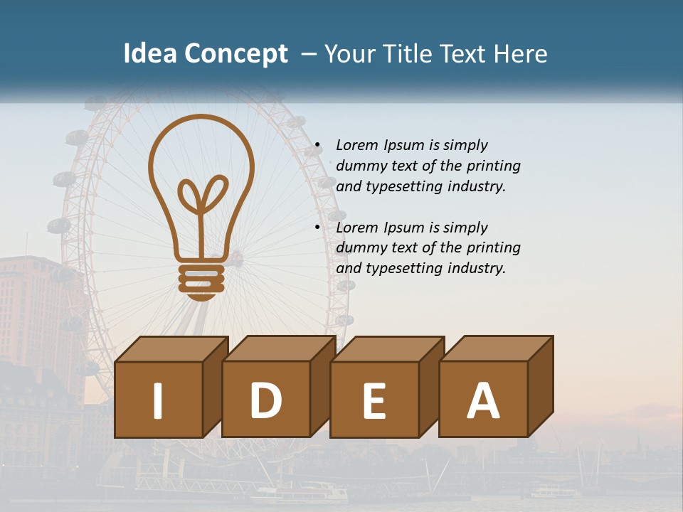 Lifestyle Calm Water PowerPoint Template