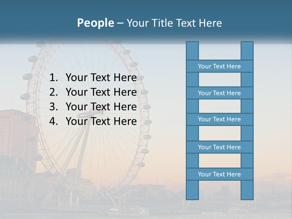 Lifestyle Calm Water PowerPoint Template