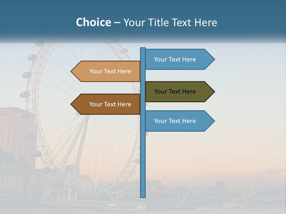 Lifestyle Calm Water PowerPoint Template