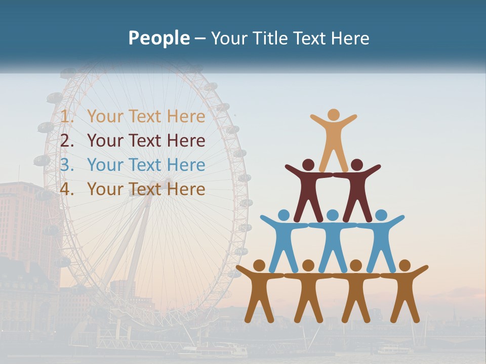 Lifestyle Calm Water PowerPoint Template