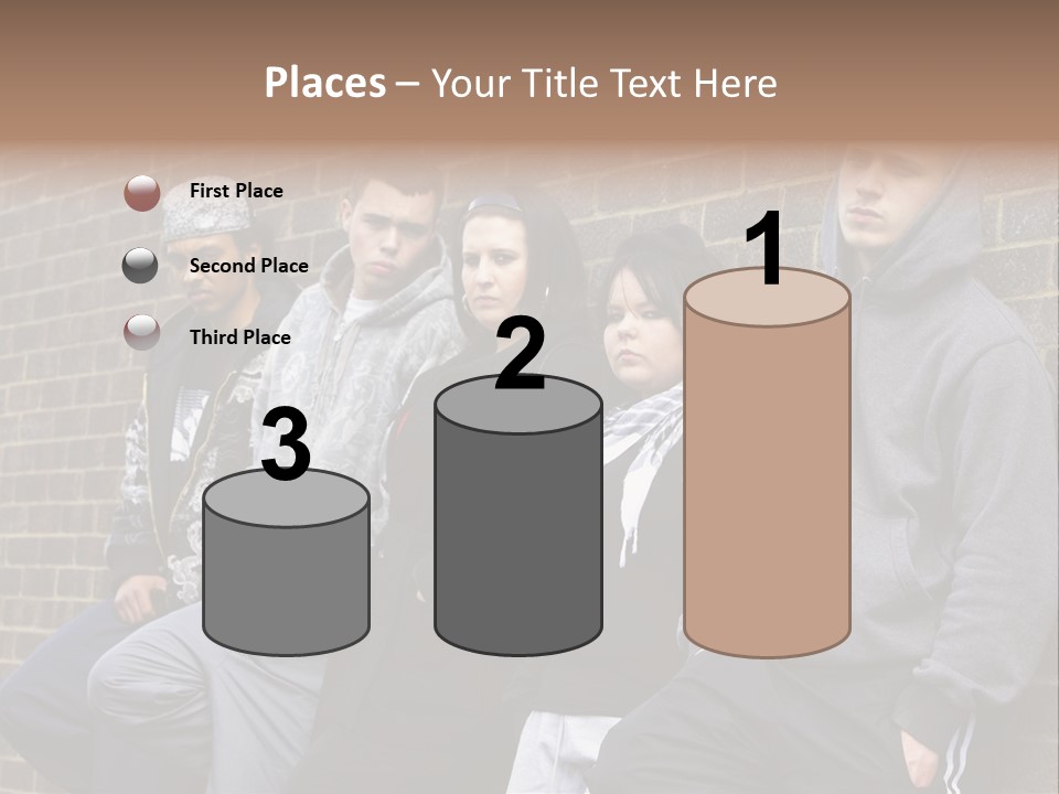 Standing Life Older PowerPoint Template