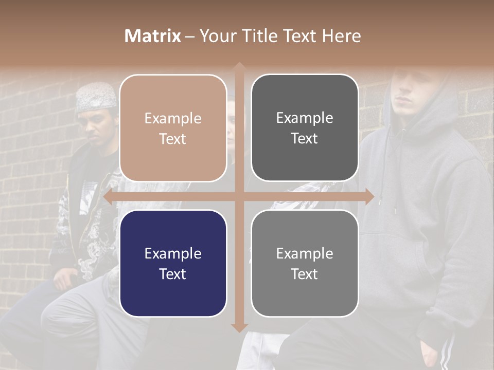 Standing Life Older PowerPoint Template