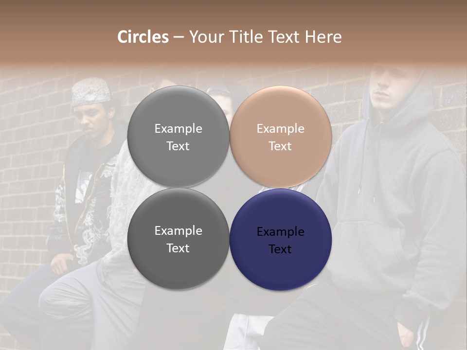 Standing Life Older PowerPoint Template