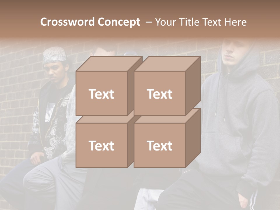 Standing Life Older PowerPoint Template