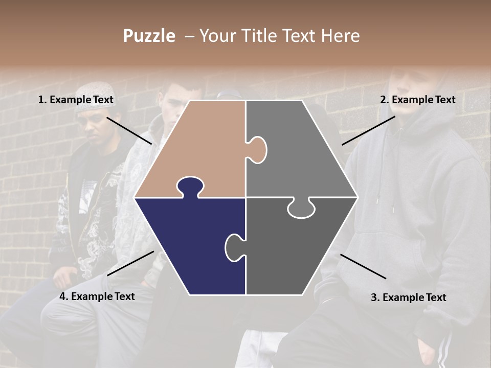 Standing Life Older PowerPoint Template