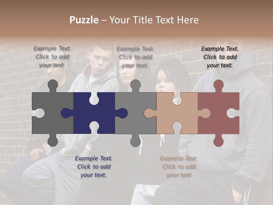 Standing Life Older PowerPoint Template