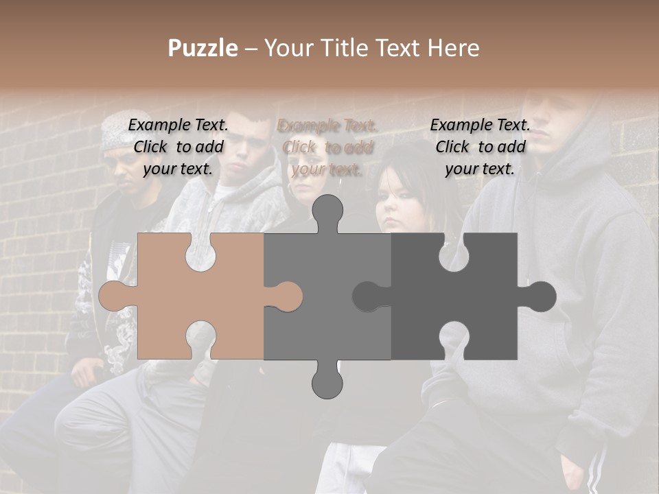 Standing Life Older PowerPoint Template