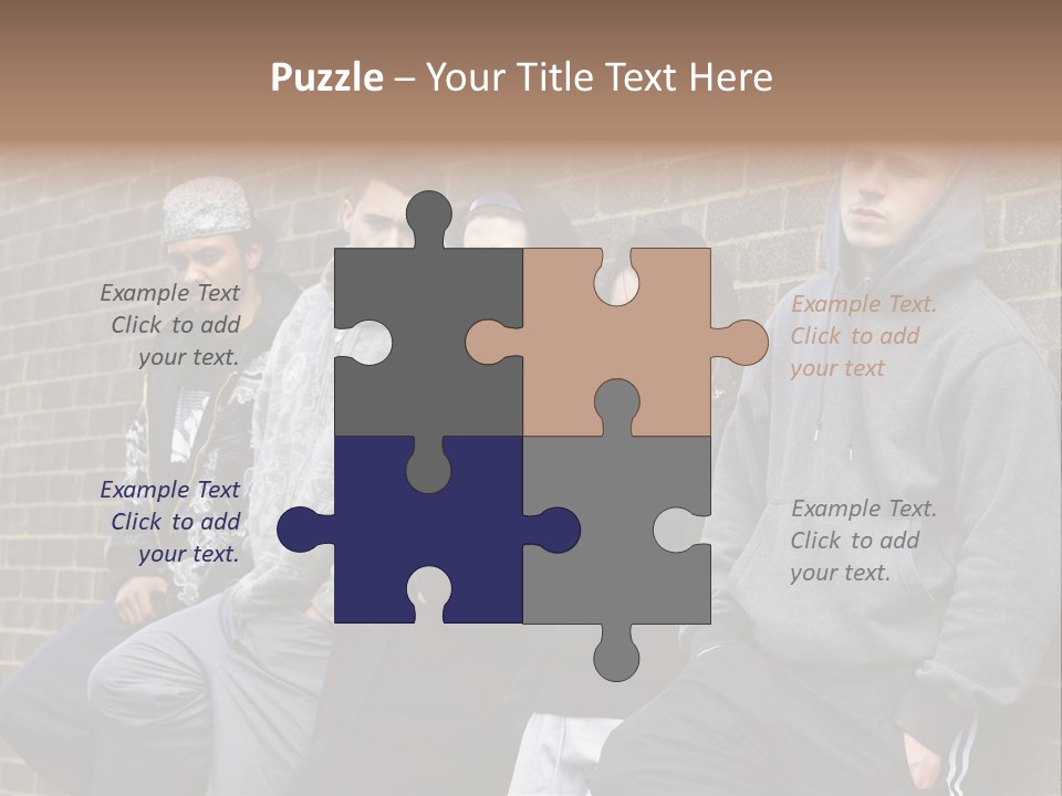 Standing Life Older PowerPoint Template