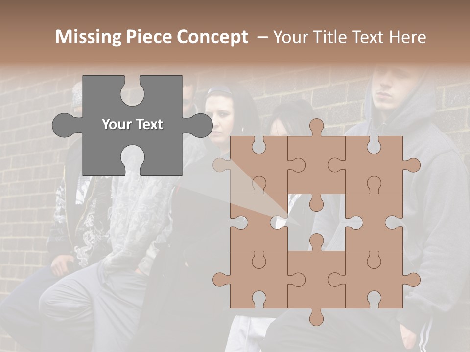 Standing Life Older PowerPoint Template