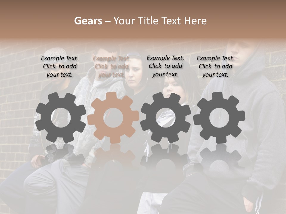 Standing Life Older PowerPoint Template