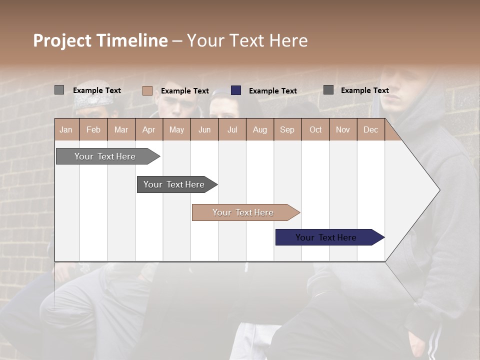 Standing Life Older PowerPoint Template